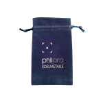 Žametna vrečka Philoro modra 90x160 mm